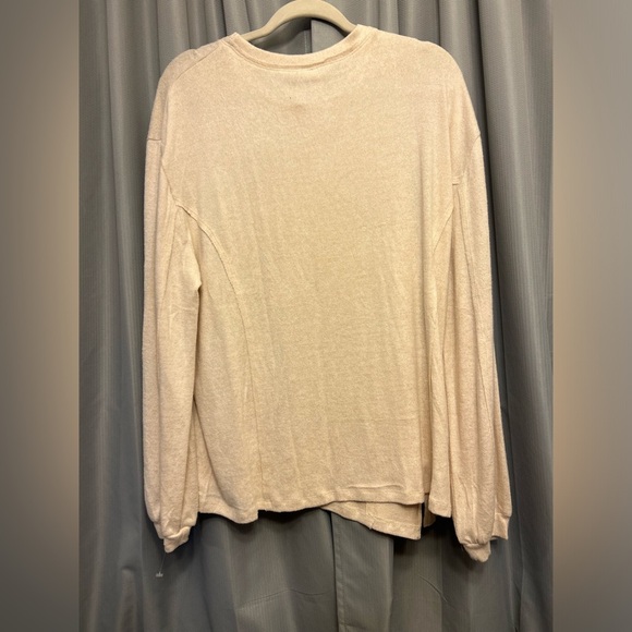 HAYDEN LOS ANGELES crew neck KNIT LONG SLEEVE LIGHT SWEATER L soft - Picture 4 of 6